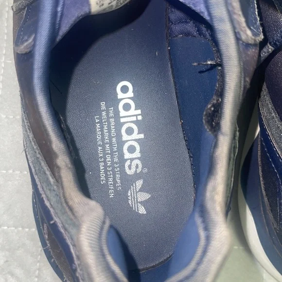 Adidas Original Tubular Runner Men's Size US 10 Sneakers Navy/White - Picture 6 of 6